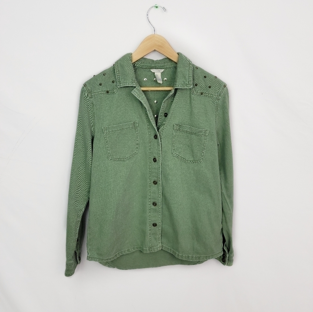 Women's Small Forever 21 spiked button up